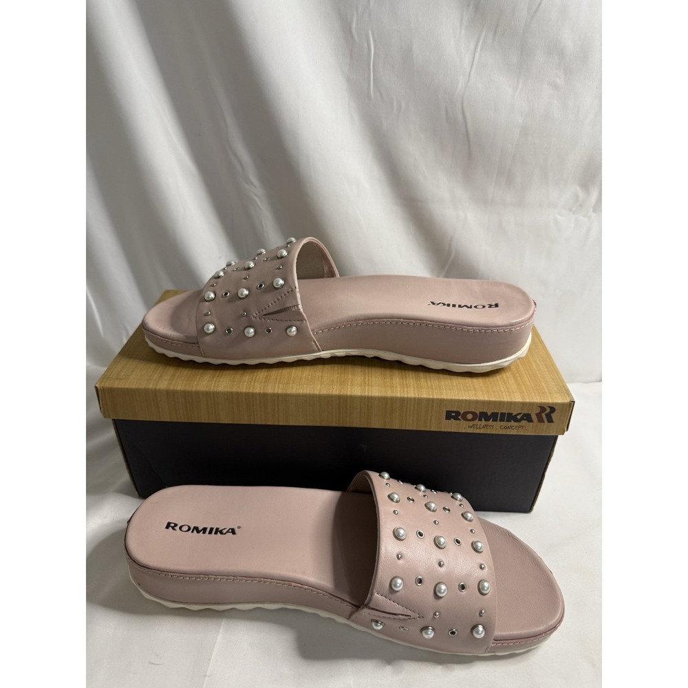Romika by Josef Seibel Florenz 07 Rose Slide Sandals EU41 US10–10.5 NEW